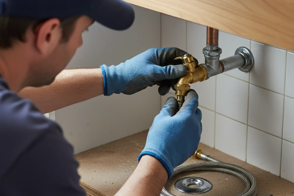 Shutoff valve and fitting work during Emergency Plumbing in Bridge City